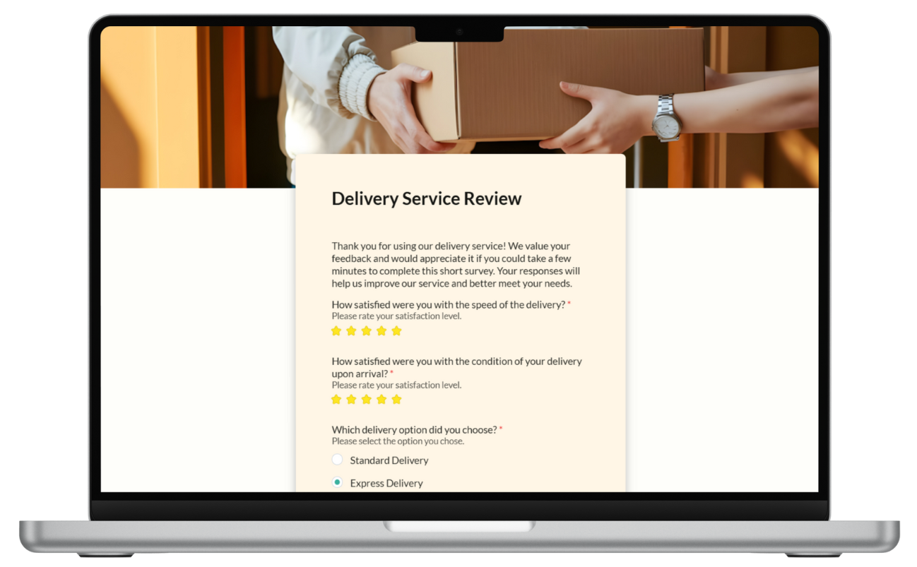 Mobile-friendly form editor view for on-site property sign-in