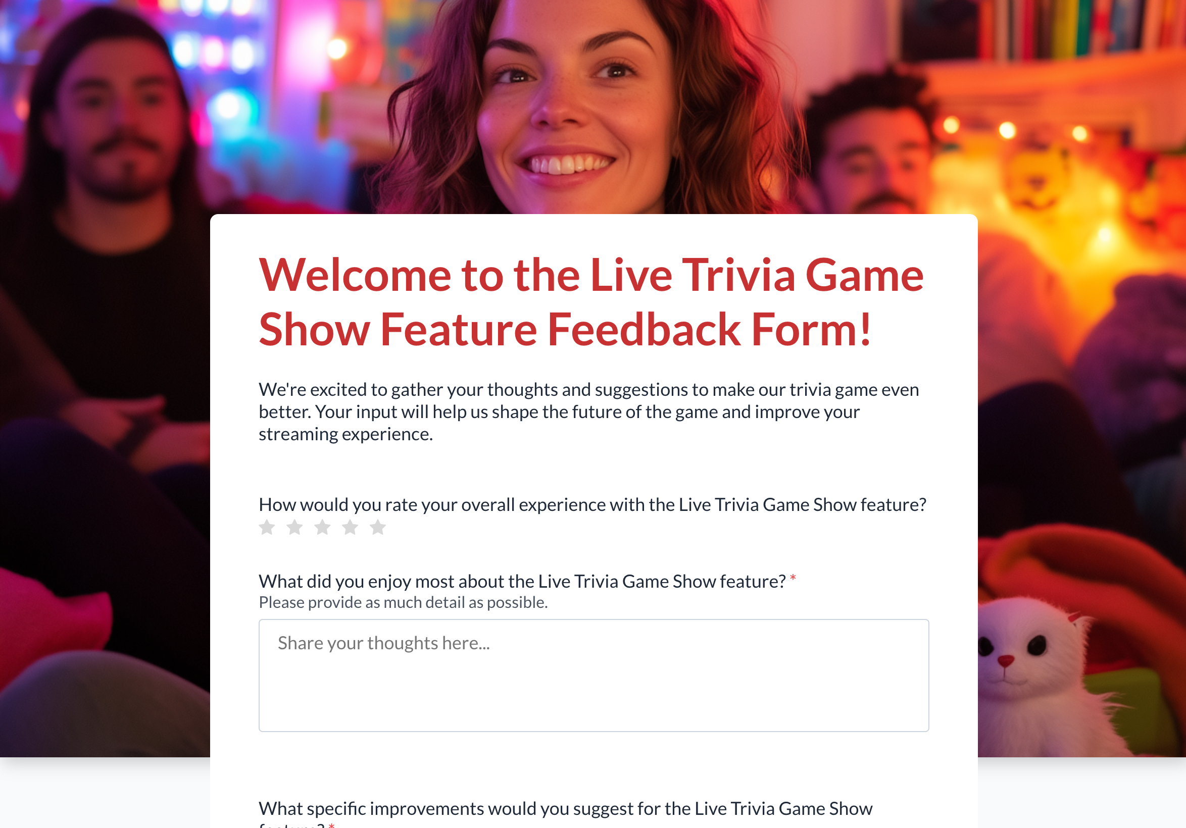 Trivia game feedback Lumo preview