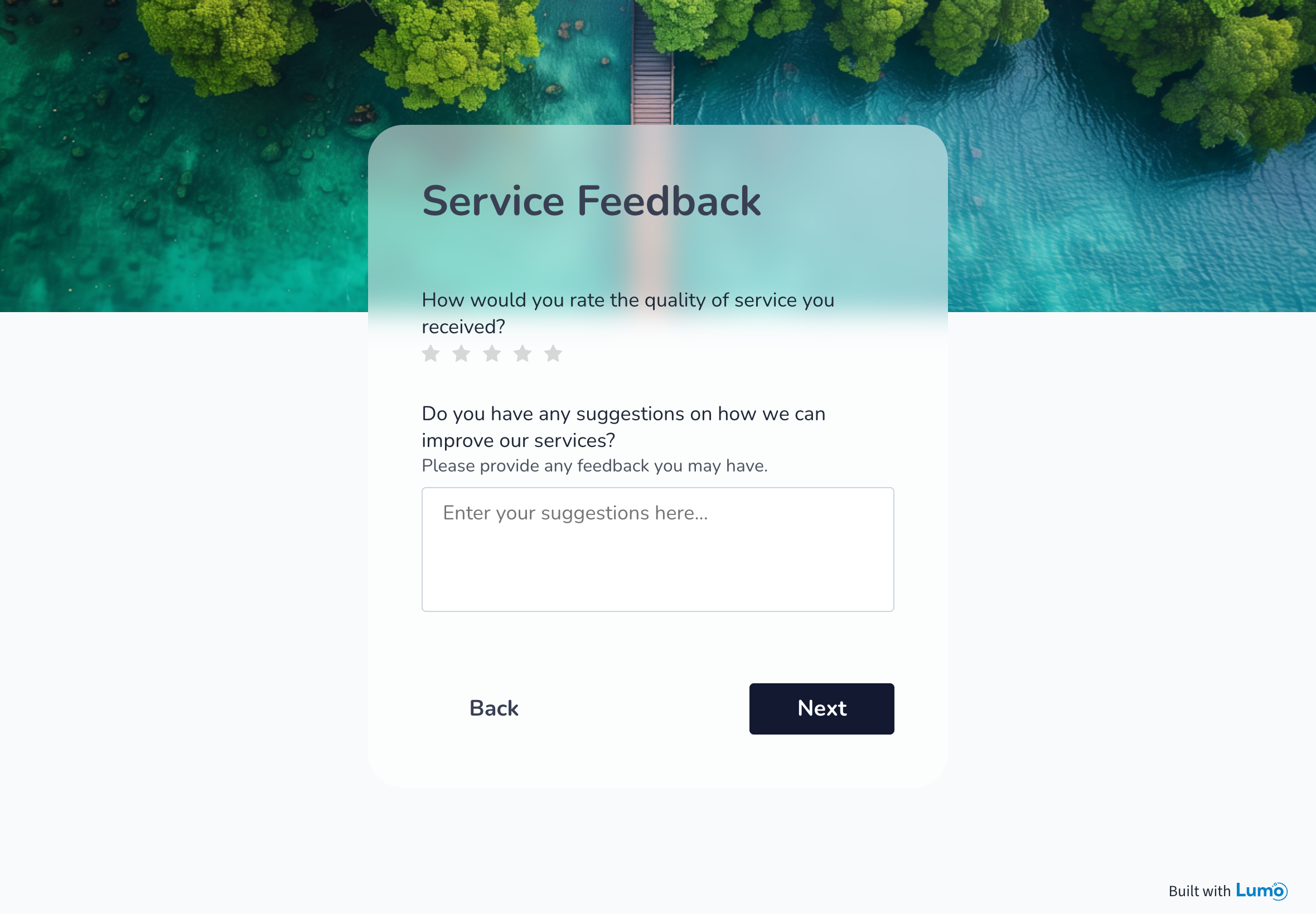 Vacation satisfaction survey Lumo preview